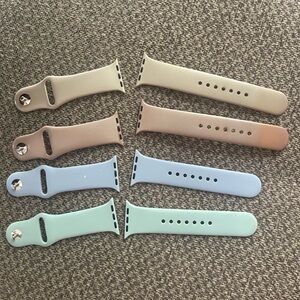 Apple Watch Band Set - Blue, Green, Brown, Tan